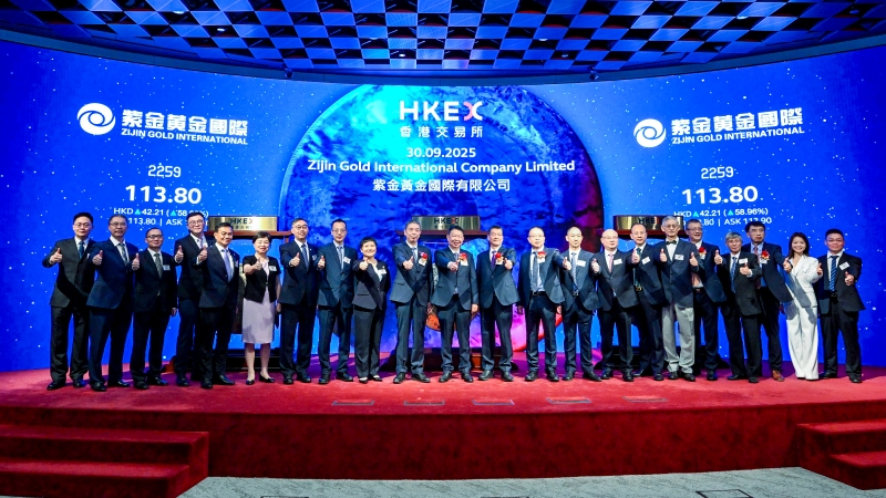 Zijin Gold International entre à la Bourse de Hong Kong et se fait une place parmi les plus grands du secteur